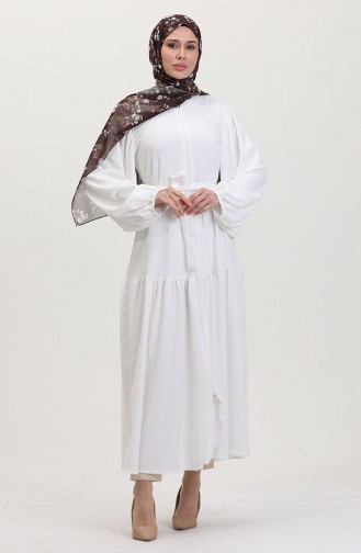 White Abaya 1026-08
