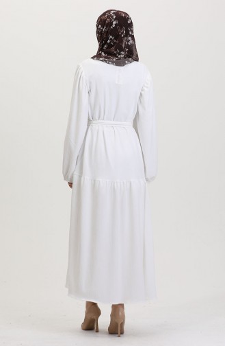 White Abaya 1026-08