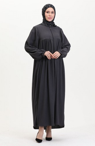 Smoke-Colored Abaya 1052-08