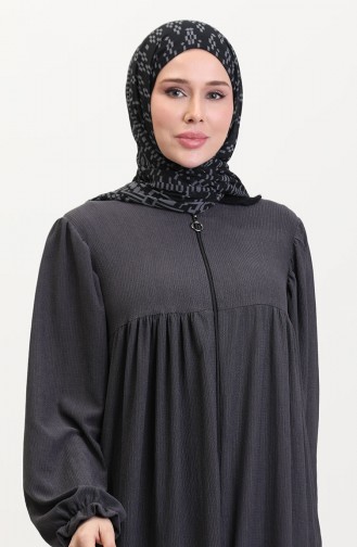 Smoke-Colored Abaya 1052-08