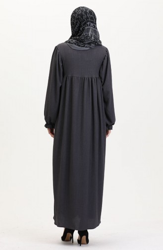 Smoke-Colored Abaya 1052-08