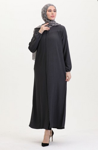 Smoke-Colored Abaya 5055-05