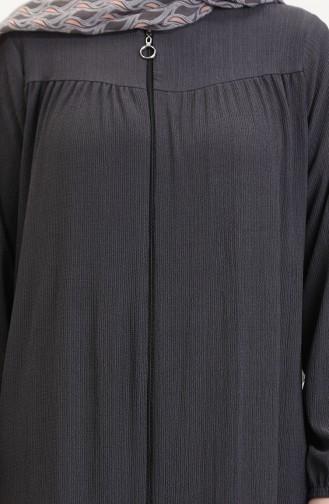 Smoke-Colored Abaya 5055-05