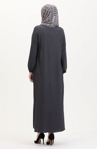 Smoke-Colored Abaya 5055-05