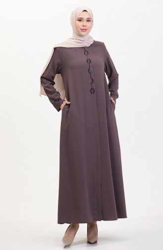 عباءه كستنائي 5077-06