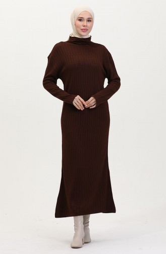 Braun Hijab Kleider 24207-05
