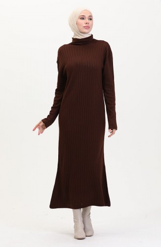 Braun Hijab Kleider 24207-05