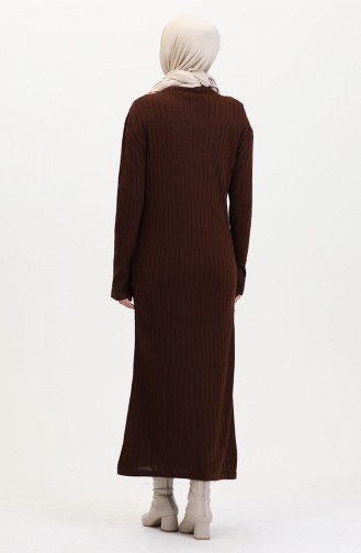 Braun Hijab Kleider 24207-05