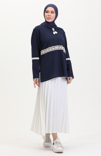 Navy Blue Tunics 0317-02