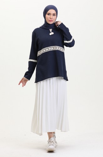 Navy Blue Tunics 0317-02