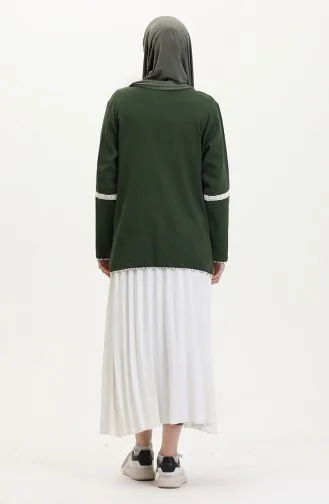 Tunique Tissu Dentelle 0317-03 Khaki 0317-03