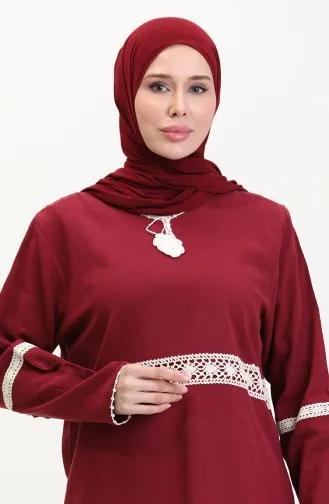 Şile Stoffen Kanten Tuniek 0317-04 Bordeauxrood 0317-04
