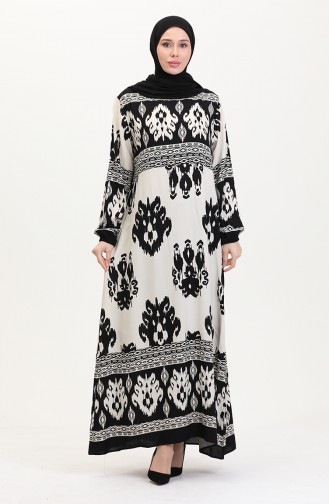Schwarz Hijab Kleider 0006-02