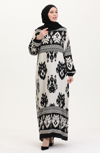 Schwarz Hijab Kleider 0006-02