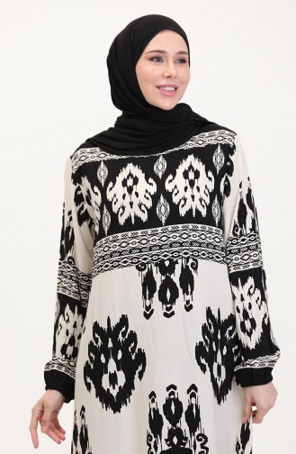 Schwarz Hijab Kleider 0006-02