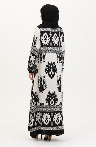 Schwarz Hijab Kleider 0006-02