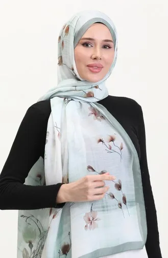 Kehribar Şal 70242-05 Çağla Yeşili