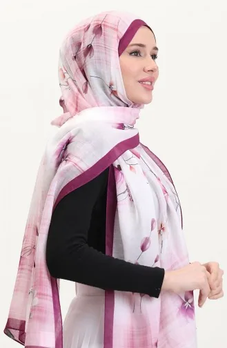 Châle Ambre 70242-09 Violet Rose 70242-09