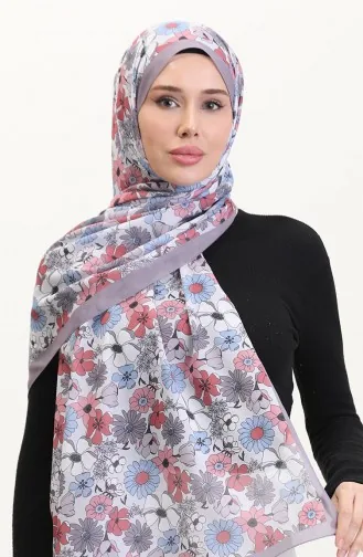 Desenli Soft Şal 70263-04 Vizon Kiremit