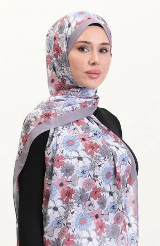 Desenli Soft Şal 70263-04 Vizon Kiremit