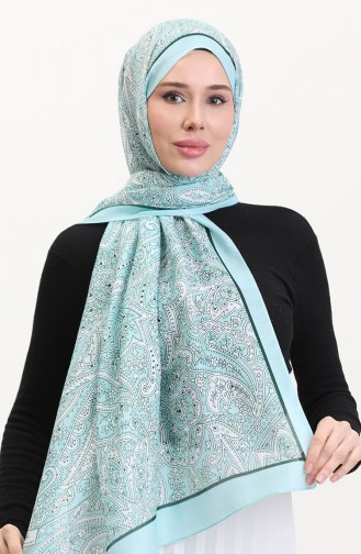 Desenli Soft Şal 70270-01 Mint Yeşili