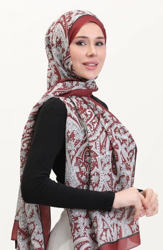 Gemusterter Weicher Schal 70270-02 Bitterbraun 70270-02