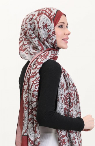 Gemusterter Weicher Schal 70270-02 Bitterbraun 70270-02