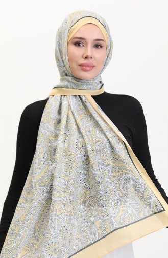 Patterned Soft Shawl 70270-07 Yellow 70270-07