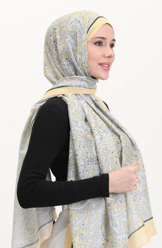 Patterned Soft Shawl 70270-07 Yellow 70270-07