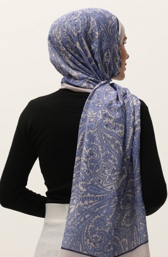 Châle Doux à Motifs 70270-08 Bleu 70270-08