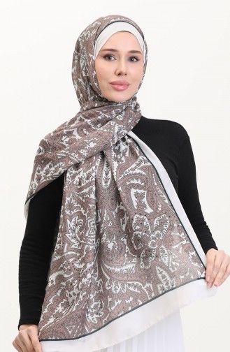 Patterned Soft Shawl 70270-09 Milk Coffee 70270-09