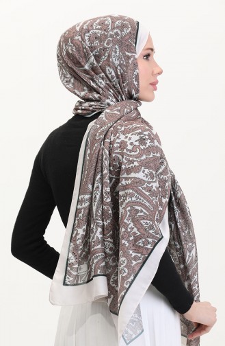 Patterned Soft Shawl 70270-09 Milk Coffee 70270-09