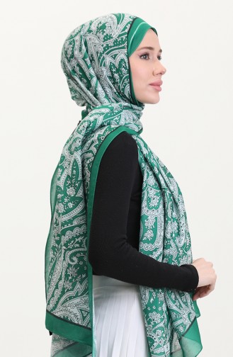Desenli Soft Şal 70270-10 Çimen Yeşili