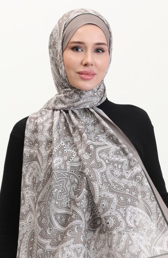 Desenli Soft Şal 70270-11 Vizon