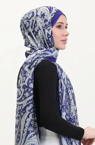 Desenli Soft Şal 70270-13 Saks