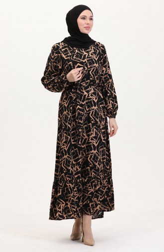 Black Hijab Dress 0011-02
