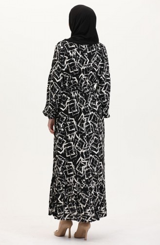 Schwarz Hijab Kleider 0011-03