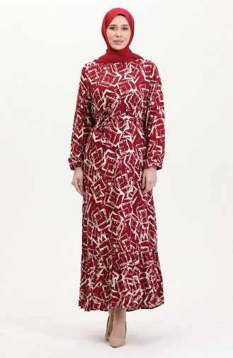 Robe Hijab Bordeaux 0011-05