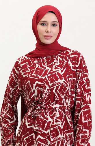 Robe Hijab Bordeaux 0011-05