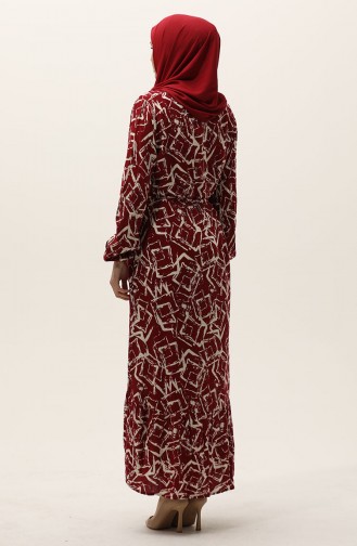 Robe Hijab Bordeaux 0011-05