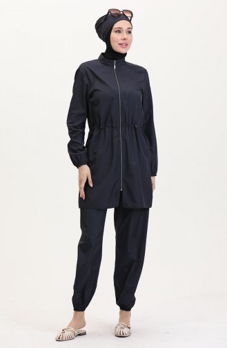 Maillot de Bain Hijab Bleu Marine 9004-02