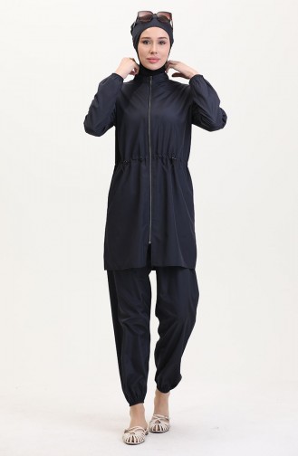 Maillot de Bain Hijab Bleu Marine 9004-02