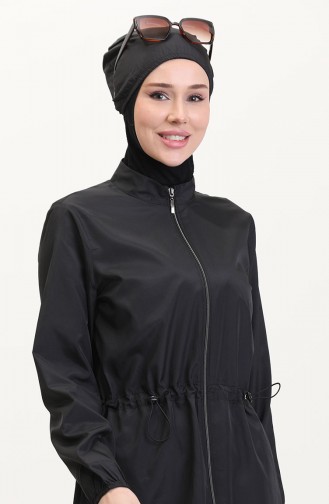 Maillot de Bain Hijab Noir 9004-03