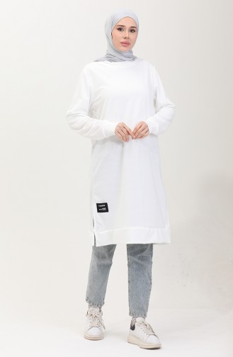 Armalı Tunik 0012-01 Beyaz