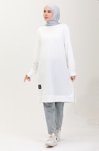 Armalı Tunik 0012-01 Beyaz