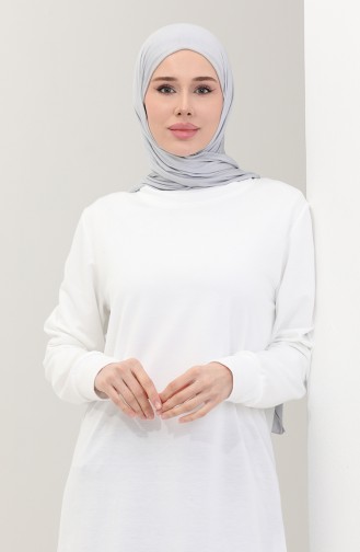 Armalı Tunik 0012-01 Beyaz