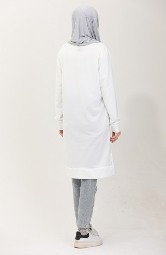 Armalı Tunik 0012-01 Beyaz