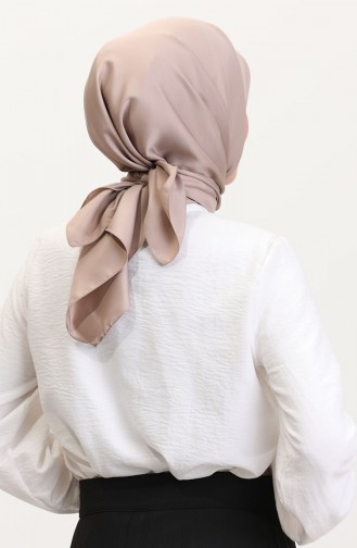 Düz Twill Eşarp 19096-05 Vizon