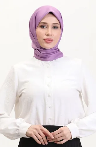 Düz Twill Eşarp 19096-08 Lila