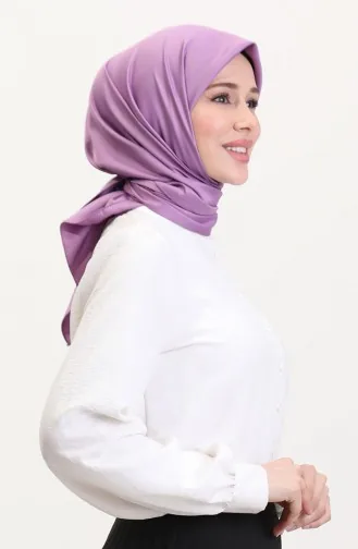 Düz Twill Eşarp 19096-08 Lila